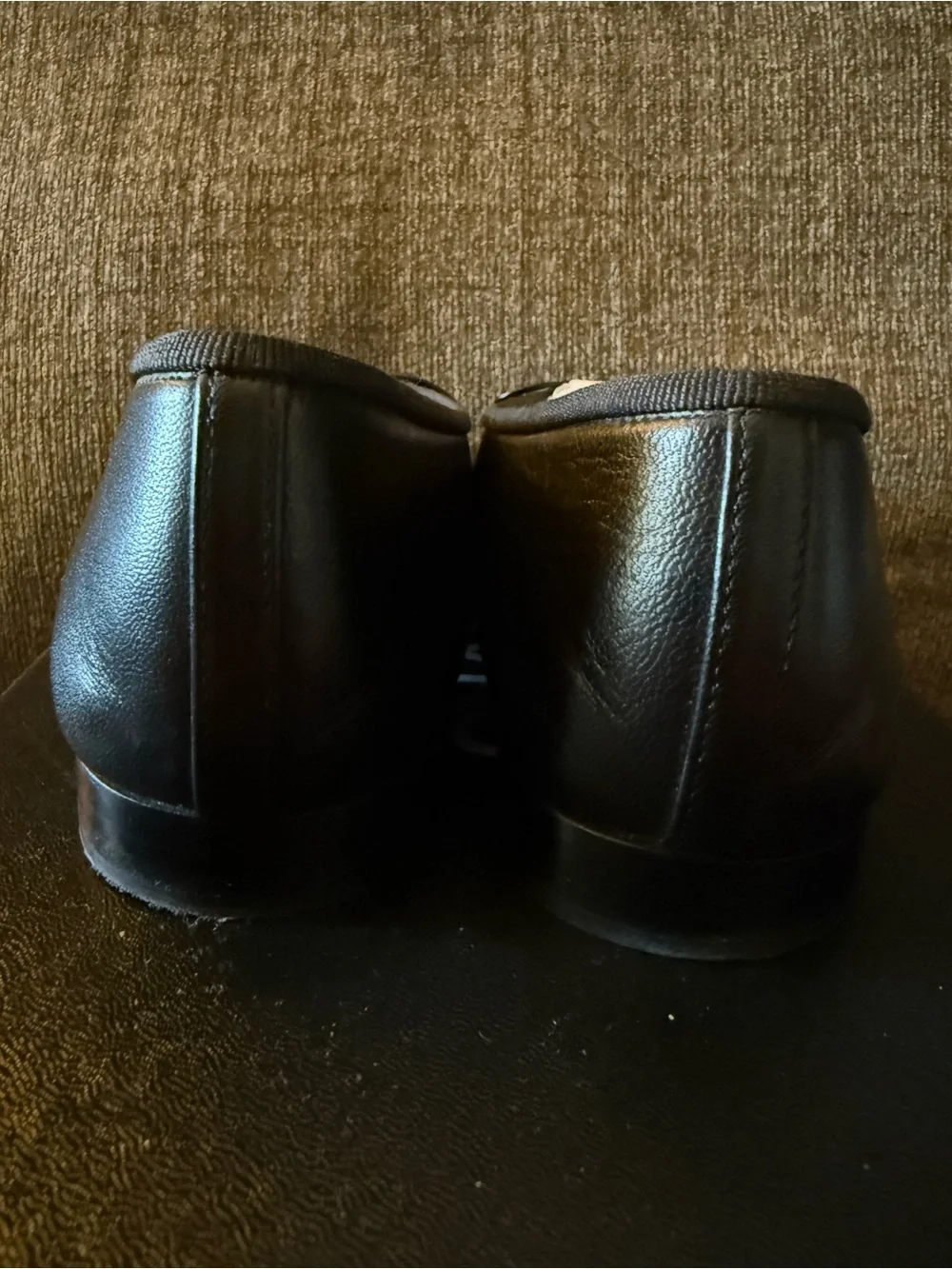 Chanel Classic Black Patent Cap-Toe Ballet Flats 36